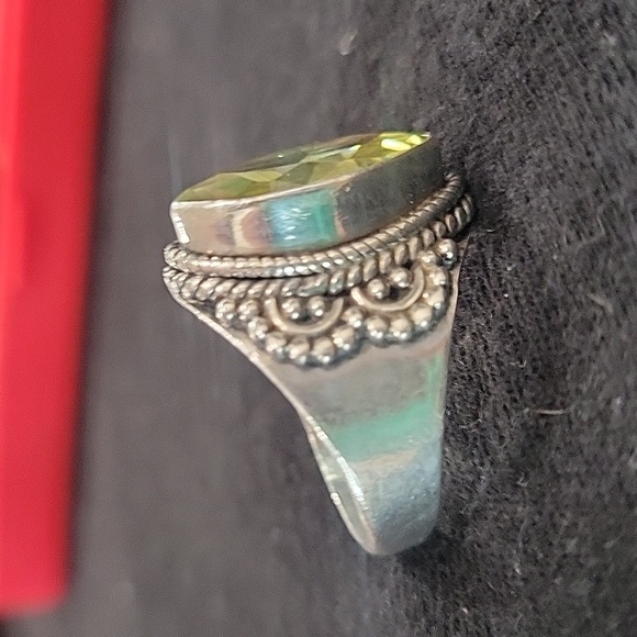 925 lemon quartz ring - Picture 8 of 10